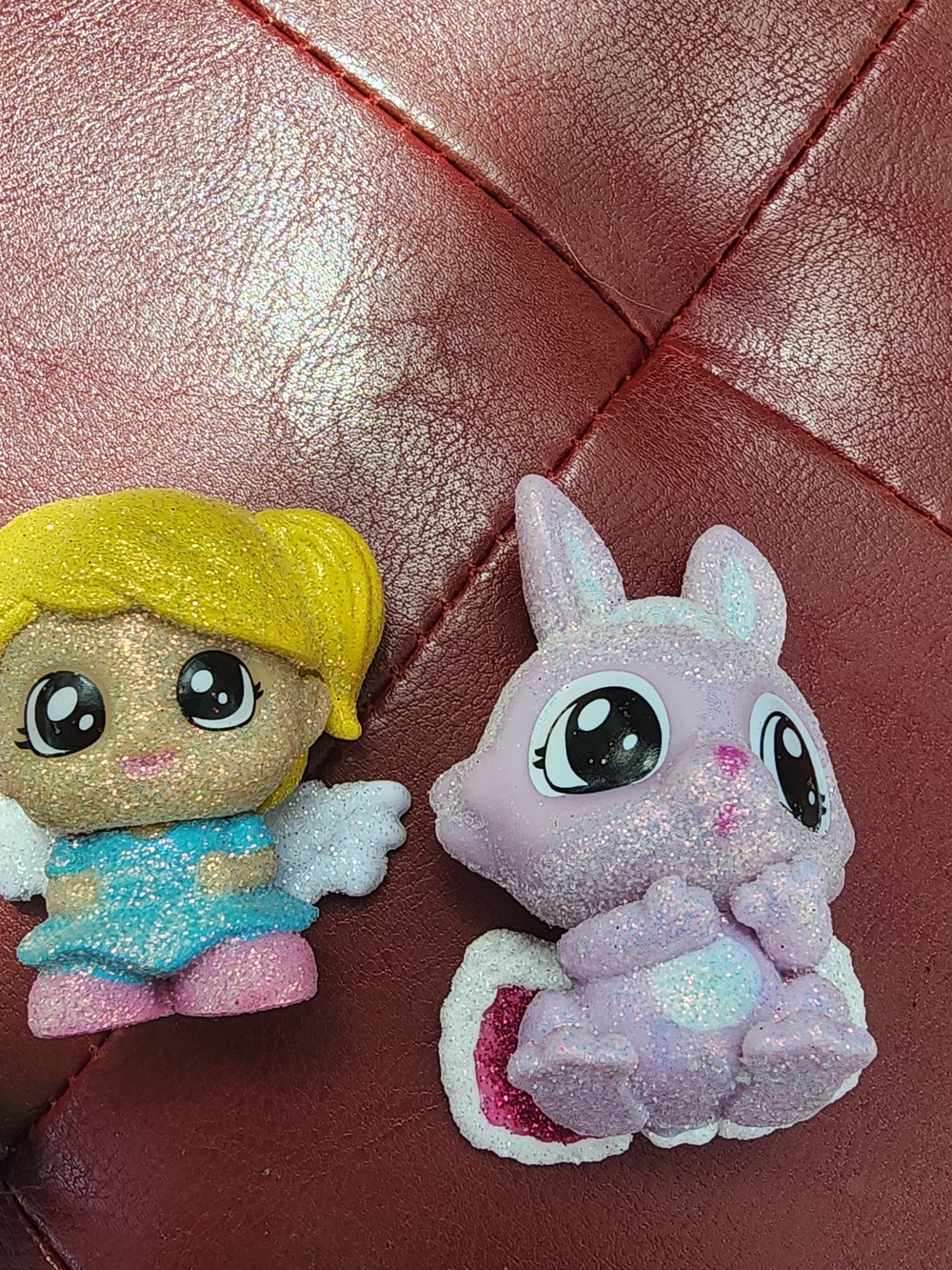 Glitter Pink Bunny Small Toy